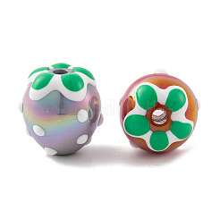 УФ-покрытие радужными переливающимися акриловыми бусинами X-PACR-C009-01