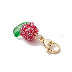 Цветочные стеклянные бусины бисерные подвески украшения HJEW-MZ00195-04