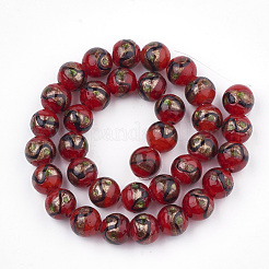 Бусины ручной работы бусины золотого песка&nbsp;LAMP-T006-02H