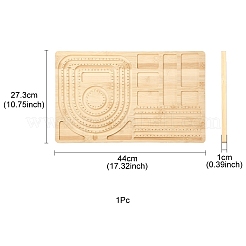Прямоугольные доски для дизайна деревянных браслетов&nbsp;TOOL-YWC0003-06