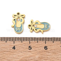 304 Edelstahl-Emaille-Anhänger&nbsp;STAS-B142-03G
