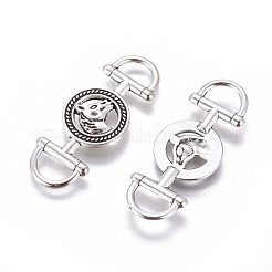 Соединители из сплава в тибетском стиле&nbsp;TIBEP-5193-AS-LF