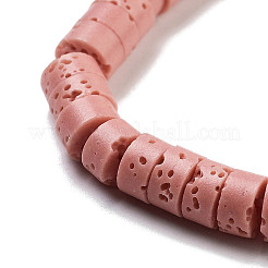 Нити бусин из натурального лавового камня&nbsp;G-K375-G09-01