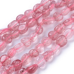 Природного кварца клубники нитей бисера G-P433-10