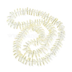 電気メッキガラスビーズセット  三角形  ミックスカラー  9x15.5~16x2.8~3mm  穴：1mm  約119~131個/連  24.21''~24.41''（61.5~62センチメートル）&nbsp;GLAA-K061-04