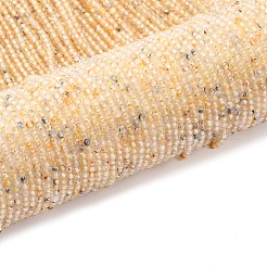 Природный желтый кварц нитей бисера&nbsp;LS-G-RM2025-A09-2mm
