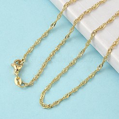 2.5 мм латунные цепочки из сингапура NJEW-P339-07G