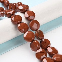 Натуральные красные яшмы бусы пряди G-K357-B13-01