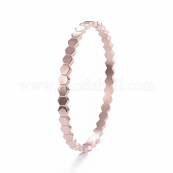 304ステンレススチール製カフバングル  ミックスカラー  2-1/4インチx1-7/8インチ（5.8x4.7cm）&nbsp;BJEW-I277-03