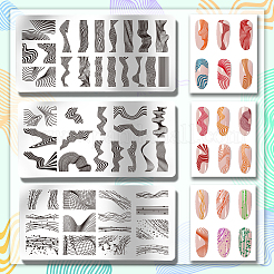 Modelli per nail art fai da te in acciaio inossidabile&nbsp;MRMJ-WH0092-030