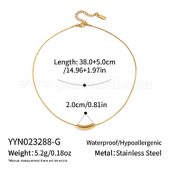 Минималистичные подвески в виде бобов из нержавеющей стали 304 с круглыми цепочками-змейками для женщин.&nbsp;YF8293-1