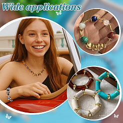 16 шт. 8 стиля 304 нержавеющая сталь разделительные бусины&nbsp;STAS-PH0006-98