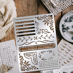 Трафареты для штампов из нержавеющей стали DIY-WH0289-024