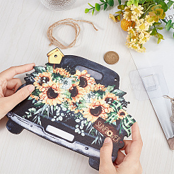 Деревянные подвесные настенные украшения&nbsp;HJEW-WH0001-06B