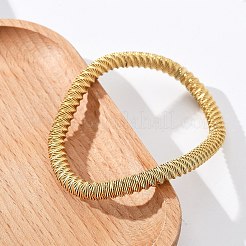 Bracciali elastici in acciaio inossidabile 304 per donna&nbsp;LS-BJEW-P315-02G-G