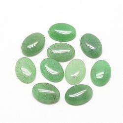 Cabochons naturales aventurina verde, oval, 14x10x6mm