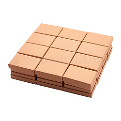 厚紙ジュエリーセットボックス  リングのために  ネックレス  長方形  淡い茶色  8x5x2.5cm
