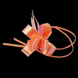 Handmade Elastic Packaging Ribbon Bows, Nice for Packing Decorations, Orange Red, 300x15mm