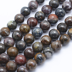 Fili di perline in pietersite naturale, tondo, 8mm, Foro: 1 mm, circa 47pcs/filo, 15.7 pollici (40 cm)