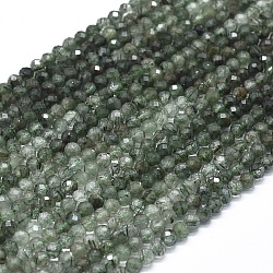 Naturale perle di quarzo rutilato fili, sfaccettato, tondo, 4.5mm, Foro: 0.5 mm, circa 96pcs/filo, 15.35 pollice (39 cm)