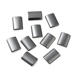 Synthetic Non-magnetic Hematite Cabochons, Rectangle, 17~17.5x11.5x3mm