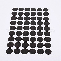 Наклейки пвх, наклейки с отверстиями под винты, круглые, чёрные, 213x143x0.4 мм, наклейки: 21 мм, 54шт / лист