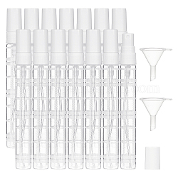 Kit bottiglie spray fai da te, con flaconi spray in vetro e tramoggia con imbuto in plastica trasparente, bianco, 11.75x1.4cm, Capacità: 10ml, 20 pc