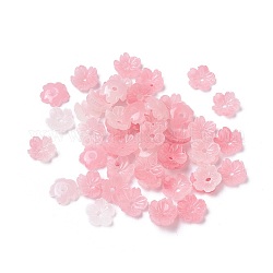 Muschelpuder Perlen, Blume, rosa, 8x2.5 mm, Bohrung: 1.2 mm