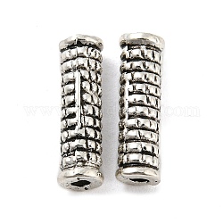 Tibetan Style Alloy Beads, Lead Free & Cadmium Free, Column, Antique Silver, 14x4mm, Hole: 1.6mm, about 1204pcs/1000g