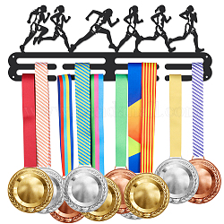 Superdant 女性ランニングメダルハンガー棚賞リボンホルダーメダルフックディスプレイ壁ラックフレームディスプレイラック 40 メダル女性アスリートギフト