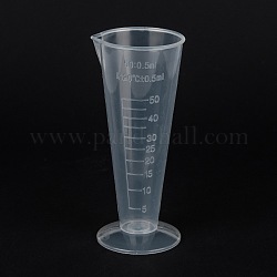 Strumenti di plastica della tazza di misurazione, tazza graduata, bianco, 5x4.7x11.5cm, capacità: 50 ml (1.69 fl. oz)