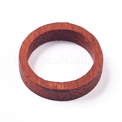 Cadre en bois de santal inachevé, pour résine époxy diy, pendentif bijoux en résine uv, colliers faisant, Anneau / cercle, 19.9x5mm, diamètre intérieur: 13.5 mm