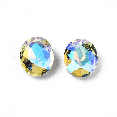 Заостренные заднее стекло горный хрусталь кабошоны MRMJ-N027-006-A01-1