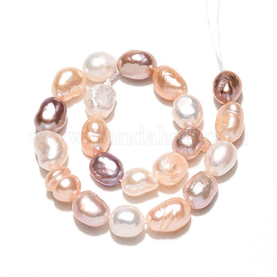 Нити из натурального культивированного пресноводного жемчуга PEAR-N014-06G-1