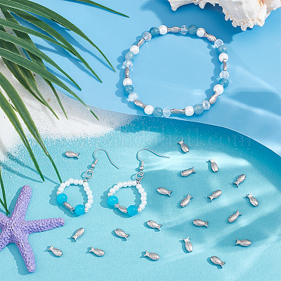 30 шт. бусины из нержавеющей стали марки 304 STAS-UN0064-04-1