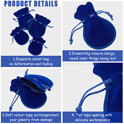 20 шт. 2 стильных бархатных мешочка из тыквы TP-BBC0001-02A-1