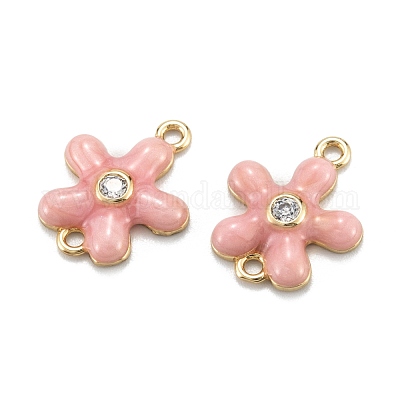 Латунные микропаве прозрачные подвески с фианитом ZIRC-A020-05G-1