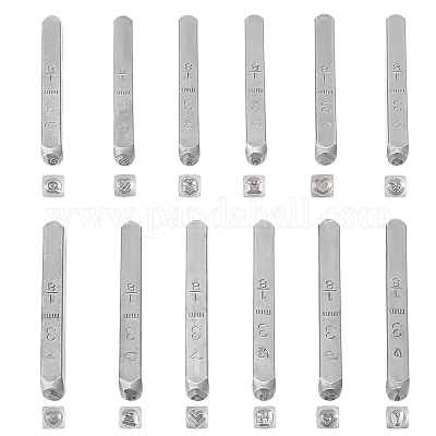 12 шт. 12 китайских знака зодиака из высокоуглеродистой стали DIY-WH0504-731-1