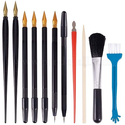 7PCS Magic Scratch Scraping Painting Tools Bamboo Sticks Scraper Repair  Scratch Pen Black Brush DIY Painting Coloring Toy - AliExpress