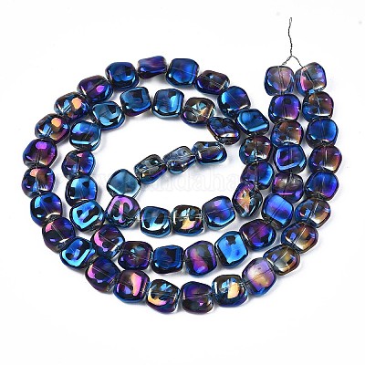Perles en verre plaquent brin&nbsp;EGLA-S188-21-B01-1