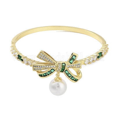 Браслеты из латуни с покрытием из латуни и циркония BJEW-R317-03G-01-1