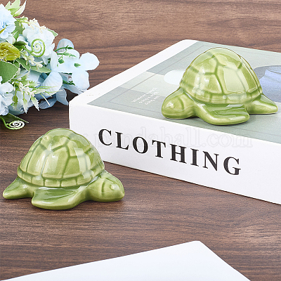 Керамический орнамент в виде морской черепахи DJEW-WH20816-001C-1