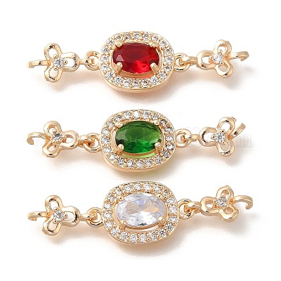 Стойки обшивки латунь микро проложить Циркон подвеску KK-S399-07G-A-1