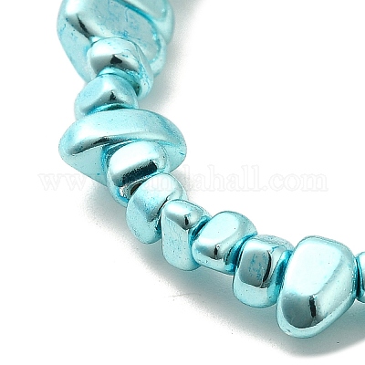 Нити синтетических немагнитных гематитовых бусин с гальваническим покрытием G-H072-D01-01G-1