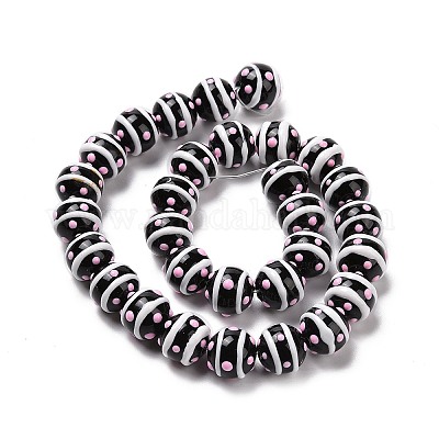 Нити стеклянных эмалевых бусин LAMP-A001-C01-1