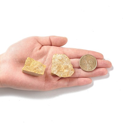 Грубые необработанные натуральные желтые бусины из авантюрина G-C231-08-1