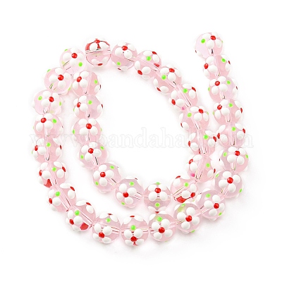 Бусы лэмпворк ручной работы LAMP-A154-05L-1