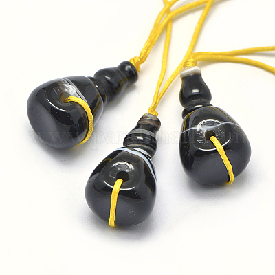 Естественно агат 3 отверстие гуру шарики G-K208-01-B-03-1