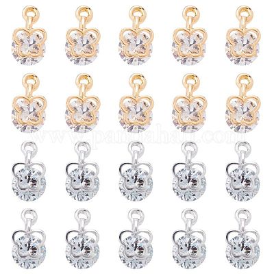 Подвески из прозрачного кубического циркония из сплава ZIRC-PH0001-07-1