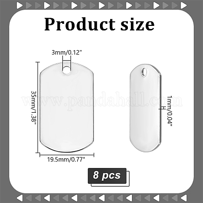 8 шт. подвески из нержавеющей стали 304 STAS-LP0001-29-1